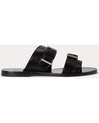 Polo Ralph Lauren - Ralph Lauren Buckled-Strap Leather Sandal - Lyst
