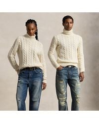 Polo Ralph Lauren - Cable-Knit Wool-Cashmere Sweater - Lyst