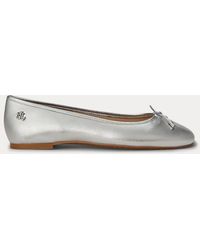 Ralph Lauren - Ballerina Jayna Aus Metallic-Nappaleder - Lyst