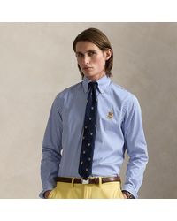 Polo Ralph Lauren - Classic Fit Crest Striped Poplin Shirt - Lyst