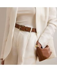 Ralph Lauren - Logo-Keeper Leather Belt - Lyst
