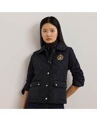 Ralph Lauren - Weste Mit Rautensteppung Und Wappen - Lyst