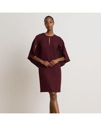 Ralph Lauren - Georgette Cape Cocktail Dress - Lyst