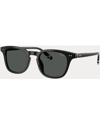 Polo Ralph Lauren - Heritage Rowing-Stripe Round Sunglasses - Lyst