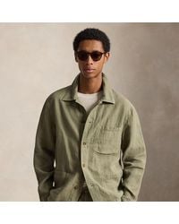 Polo Ralph Lauren - Linen Utility Jacket - Lyst