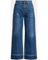 Societe Anonyme Denim High Waist Jeans in het Blauw Dames Kleding voor voor Jeans voor Jeans met wijde pijp 