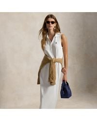 Polo Ralph Lauren - Stretch-Cotton Sleeveless Polo Dress - Lyst