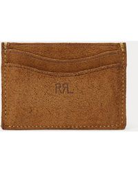 RRL - Roughout Suede Card Holder - Lyst