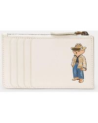 Polo Ralph Lauren - Polo Bear Leather Zip Card Case - Lyst