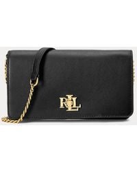 Ralph Lauren - Leather Crossbody Turn-lock Tech Case - Lyst
