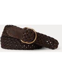 RRL - Braided Leather Belt - Lyst