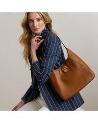 Ralph Lauren - Borsa a spalla Tanner grande in pelle - Lyst