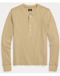 RRL - Henley Aus Waffelpiqué - Lyst