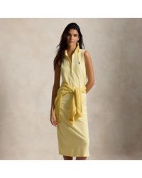 Polo Ralph Lauren - Stretch-Cotton Sleeveless Polo Dress - Lyst