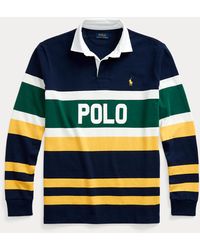 Ralph Lauren Polo oversize stile rugby a righe - Blu