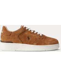 Ralph Lauren - Masters Court Suede Sneaker - Lyst