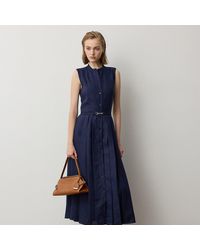 Ralph Lauren - Kennedi Linen Sleeveless Day Dress - Lyst