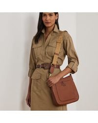 Ralph Lauren - Große Narbenleder-Umhängetasche Cameryn - Lyst