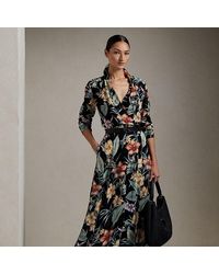 Ralph Lauren Collection - Aniyah Print Linen Voile Day Dress - Lyst