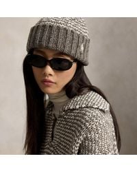 Polo Ralph Lauren - Striped Wool-Blend Beanie - Lyst