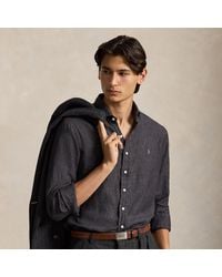 Polo Ralph Lauren - Custom Fit Slub Linen Shirt - Lyst