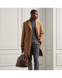 Ralph Lauren - Kent Brushed Wool Topcoat - Lyst