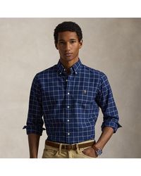 Polo Ralph Lauren - Custom Fit Windowpane Oxford Shirt - Lyst