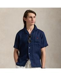 Ralph Lauren - Camicia sahariana in lino Classic-Fit - Lyst