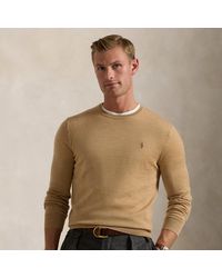 Polo Ralph Lauren - Slim Fit Washable Wool Crewneck Jumper - Lyst
