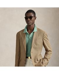 Polo Ralph Lauren - Cotton-Linen Polo-Collar Jumper - Lyst