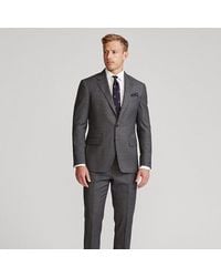 Ralph Lauren Polo Wool Sharkskin Suit - Gray