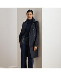 Ralph Lauren - Double-Breasted Cotton-Blend Trench Coat - Lyst