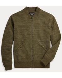 RRL - Cotton-wool Full-zip Jumper - Lyst