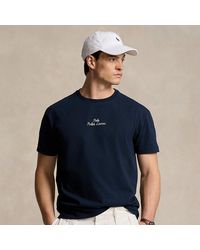 Ralph Lauren - Camiseta de punto jersey con logotipo - Lyst
