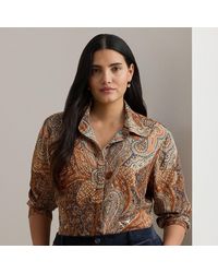 Ralph Lauren - Ralph Lauren Classic Fit Paisley Crepe Shirt - Lyst