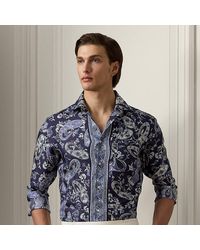 Ralph Lauren Purple Label - Paisley-print Silk Twill Shirt - Lyst
