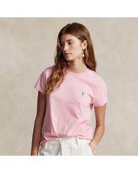 Polo Ralph Lauren - Katoenen Jersey T-shirt Met Ronde Hals - Lyst