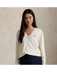 Polo Ralph Lauren - Cotton V-Neck Jumper - Lyst