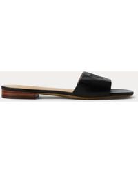 Ralph Lauren - Everley Calfskin Slide Sandal - Lyst