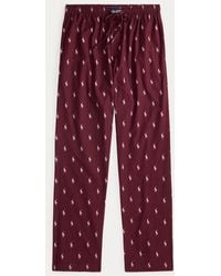 Ralph Lauren - Allover Pony Flannel Pajama Pant - Lyst