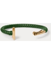 Ralph Lauren - Braided Antiqued Brass Polo Mallet Cuff - Lyst