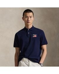 Polo Ralph Lauren - Classic Fit Flag Mesh Polo Shirt - Lyst