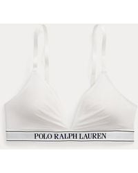 Polo Ralph Lauren - Logo-Band Triangle Bralette - Lyst