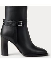 Ralph Lauren - Donnely 90 Mm Calfskin Bootie - Lyst