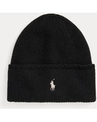 Polo Ralph Lauren - Knit Merino Wool Beanie - Lyst