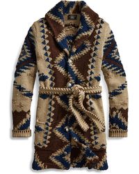 RRL Hand-knit Shawl Cardigan - Natural