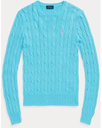 POLO RALPH LAUREN - Maglia donna in cotone a trecce - Push96.com