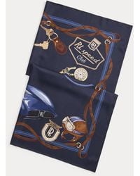 Ralph Lauren - Automobile-Print Silk Square Scarf - Lyst