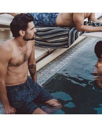 RRL - Jersey Short Met Print - Lyst