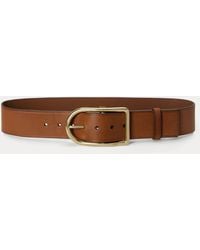 Polo Ralph Lauren - Curved-Buckle Leather Belt - Lyst